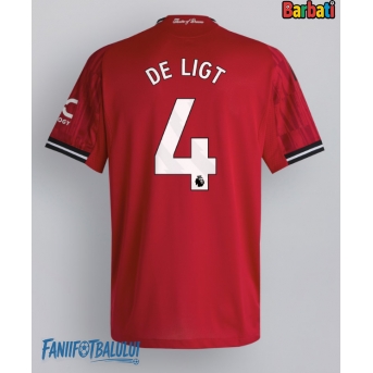 Manchester United Matthijs de Ligt #4 Tricou Fotbal Replică 2025-26 Barbati Acasa